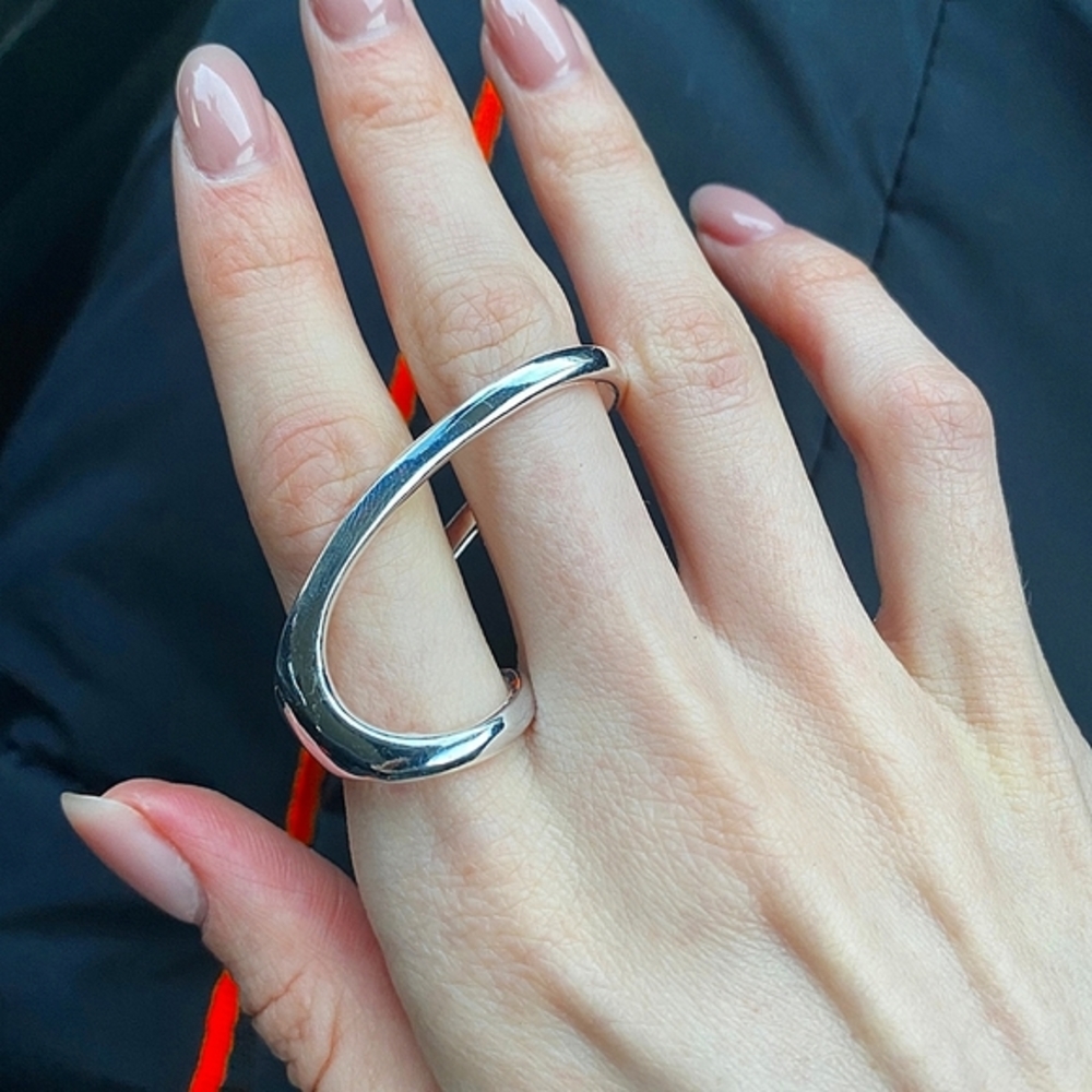 Irregular Sterling Silver Ring
